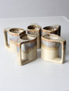 vintage Rodolfo Padilla pottery mugs set of 5