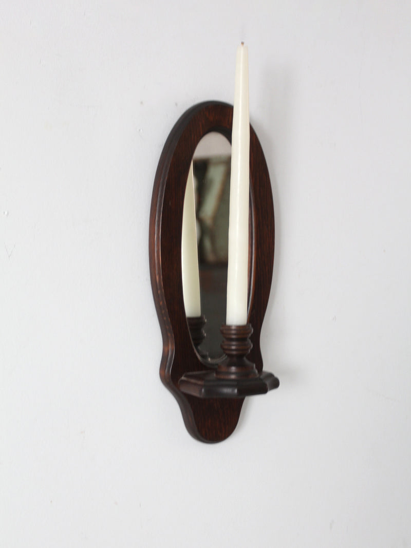 vintage candle sconce pair