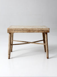 antique painted primitive farmhouse stool