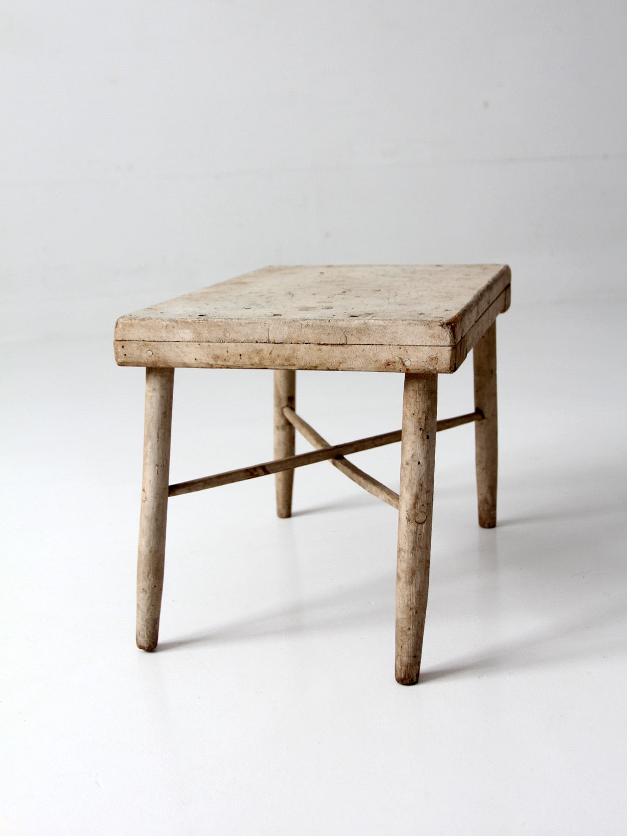 antique painted primitive farmhouse stool