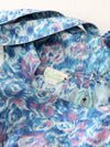 vintage 50s blue floral dress