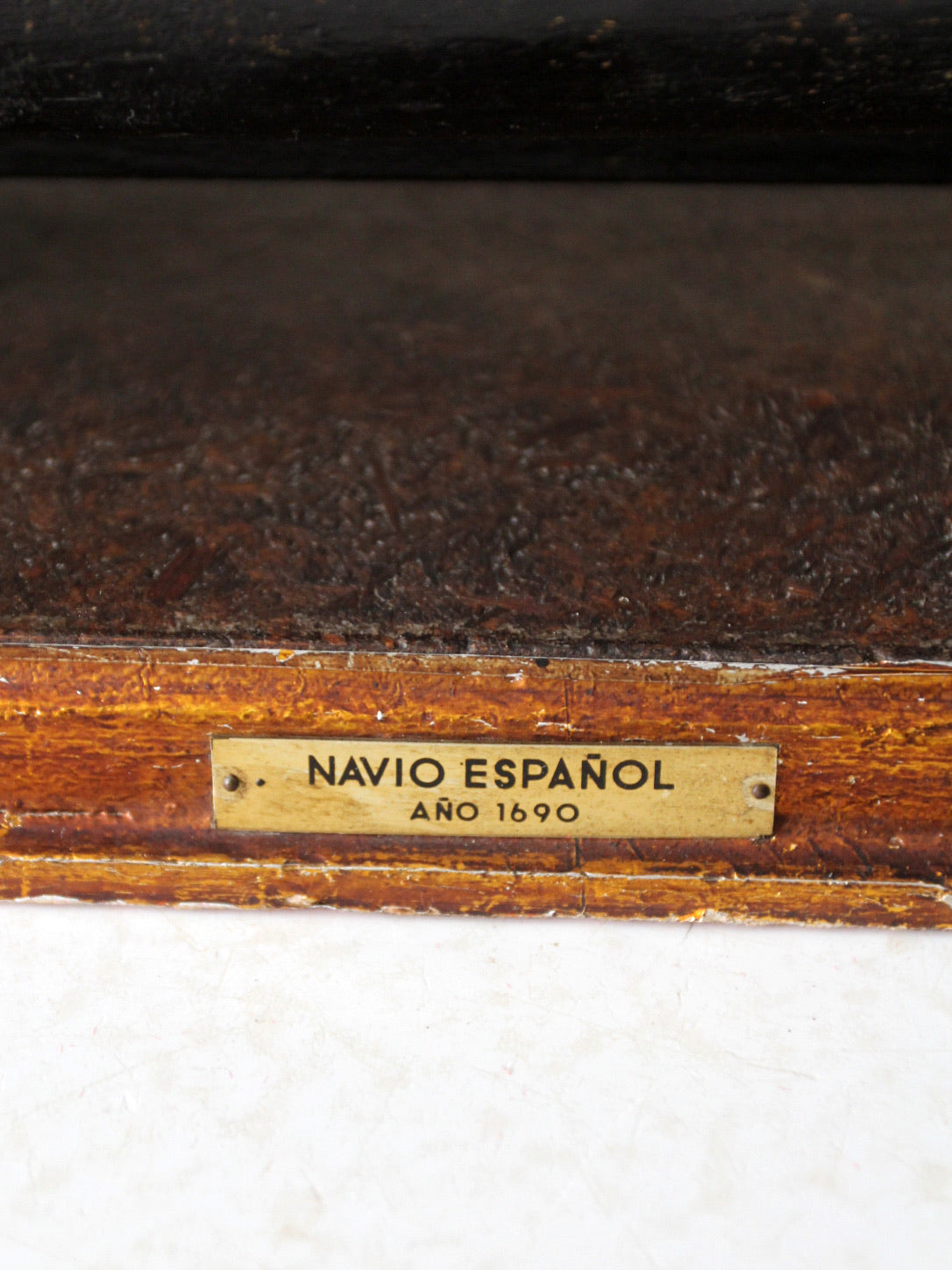 mid century Navio Espanol 1690 model ship