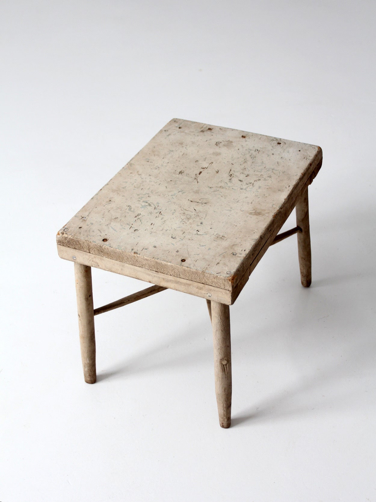antique painted primitive farmhouse stool