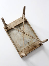 antique painted primitive farmhouse stool