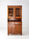 antique step-back hutch
