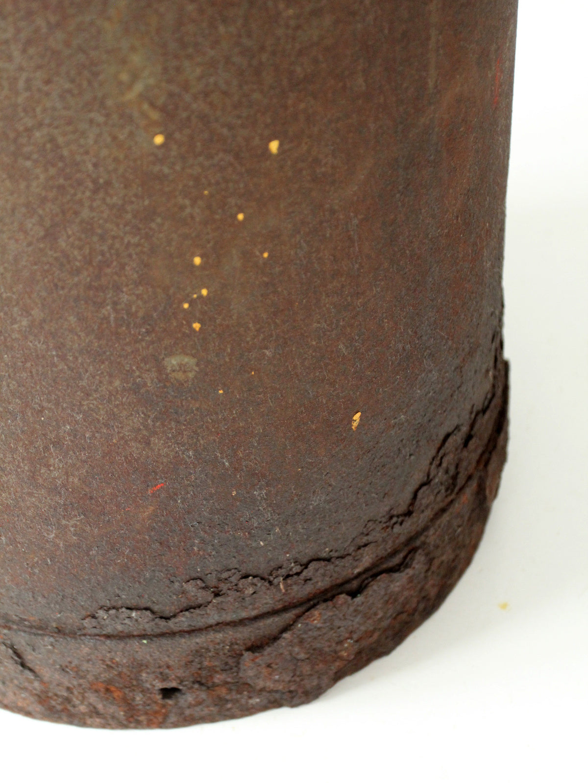 antique steel dairy milk can with lid