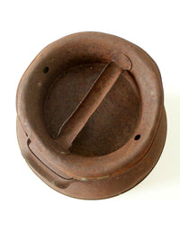 antique steel dairy milk can with lid