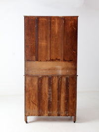 antique step-back hutch