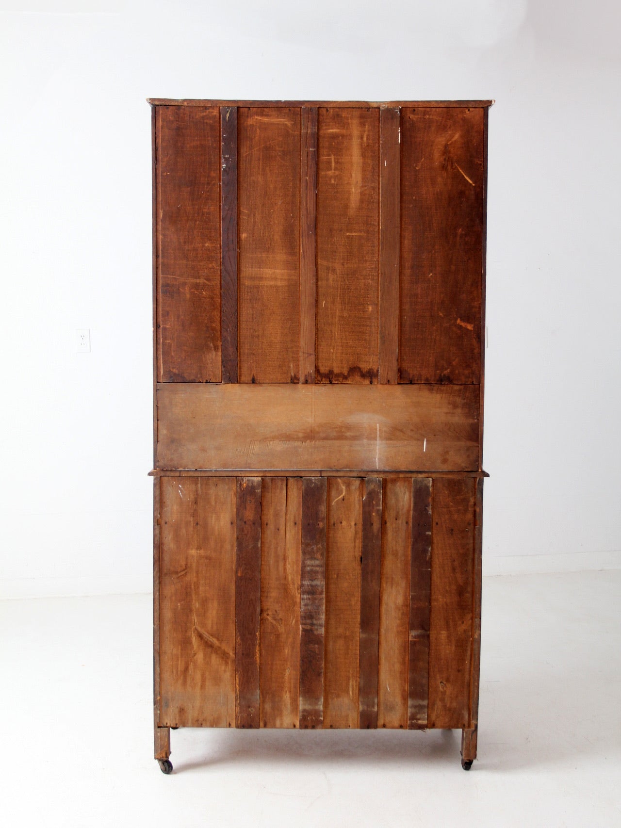 antique step-back hutch