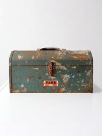 vintage Park painted steel tool box