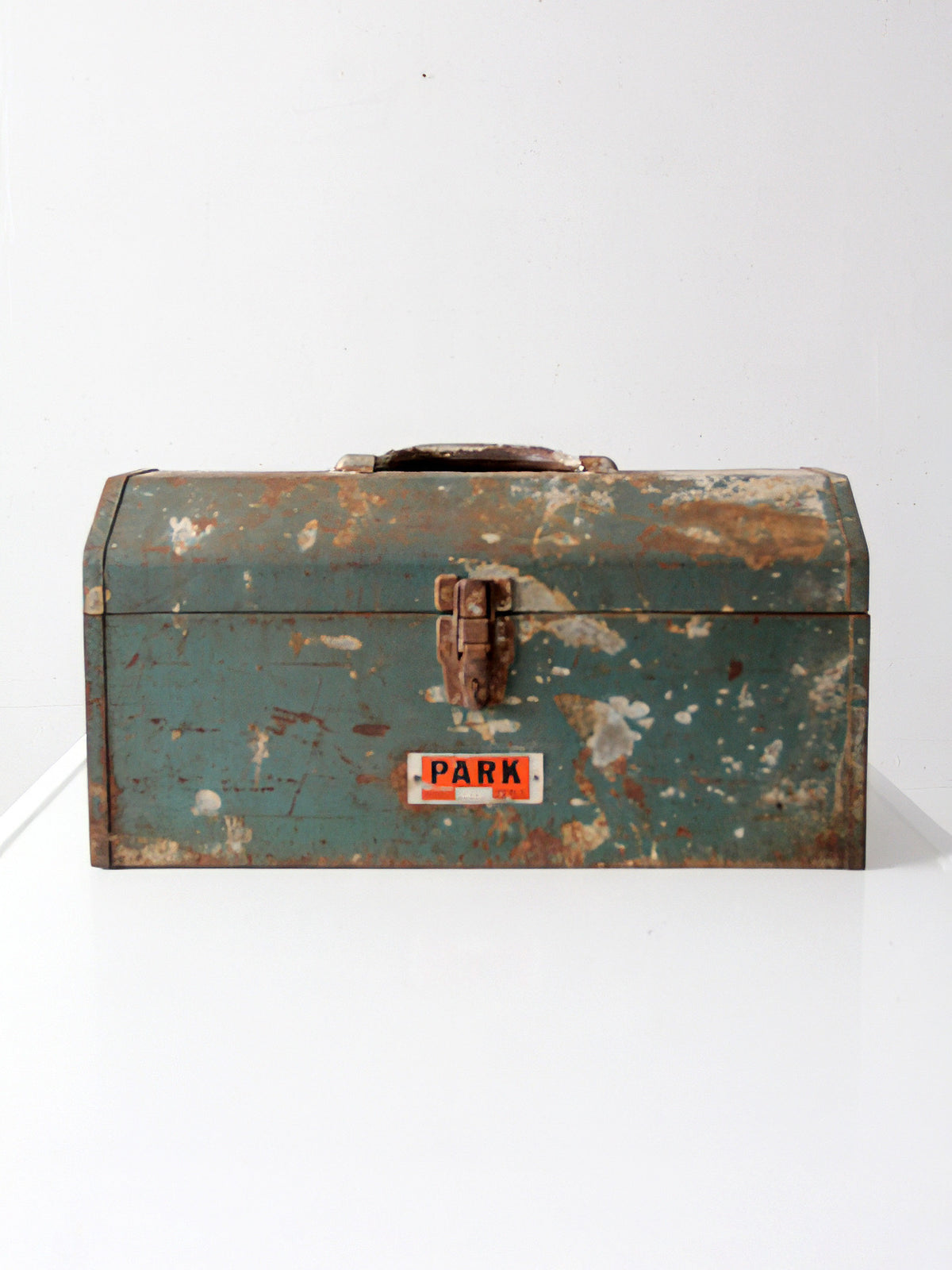 vintage Park painted steel tool box