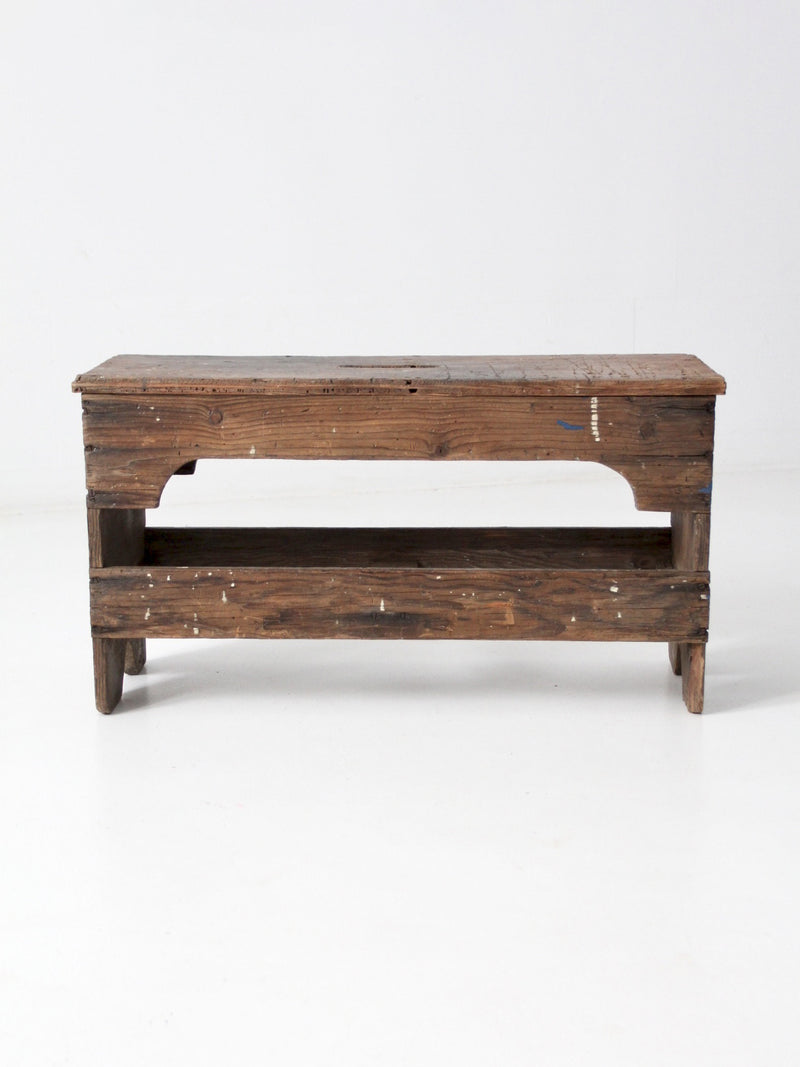 antique farmhouse bench