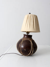 vintage table lamp from Tarahumera pottery