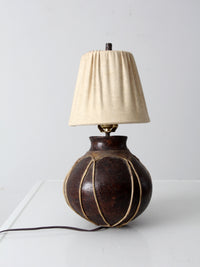 vintage table lamp from Tarahumera pottery