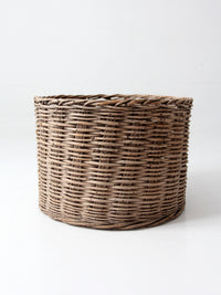 antique large woven basket