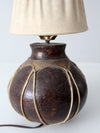 vintage table lamp from Tarahumera pottery