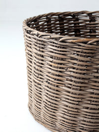 antique large woven basket
