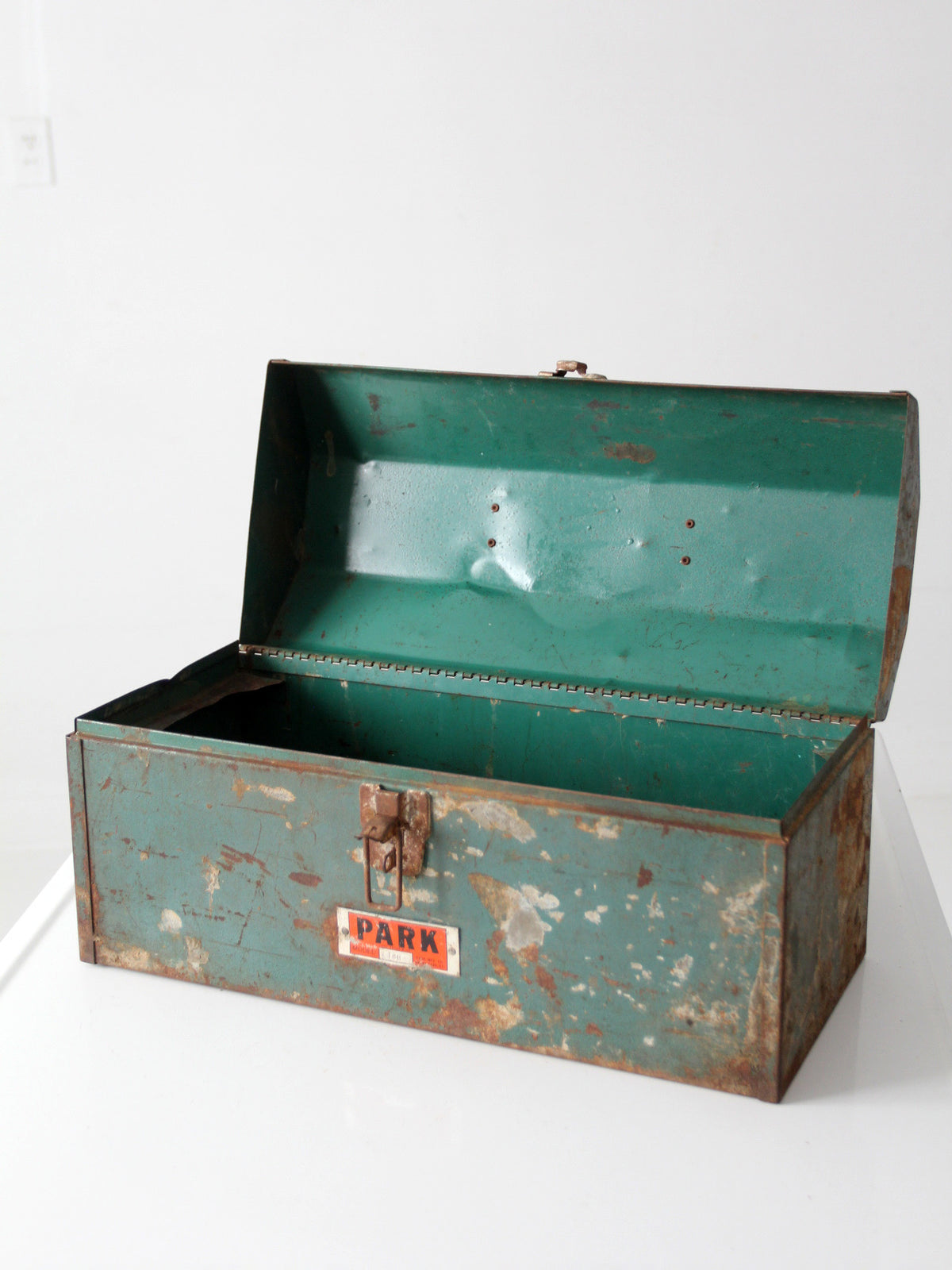 vintage Park painted steel tool box