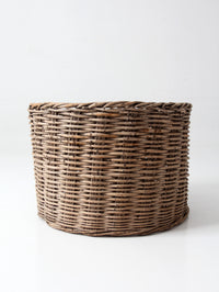 antique large woven basket