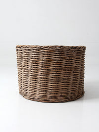 antique large woven basket