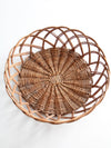 vintage wicker basket bowl