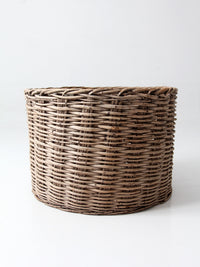 antique large woven basket
