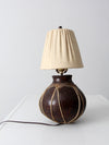 vintage table lamp from Tarahumera pottery