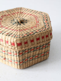 vintage sweet grass basket