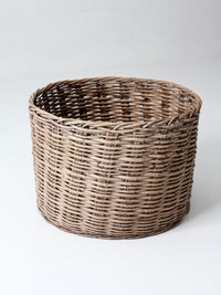 antique large woven basket