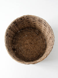 antique large woven basket