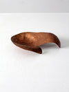 vintage abstract copper bowl