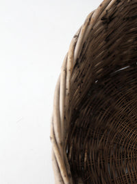 antique large woven basket