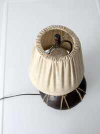 vintage table lamp from Tarahumera pottery