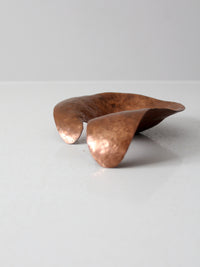 vintage abstract copper bowl