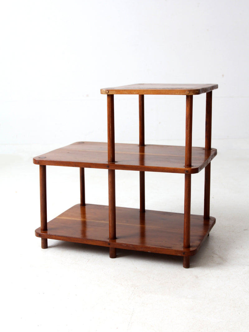 mid-century tiered end table