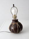 vintage table lamp from Tarahumera pottery