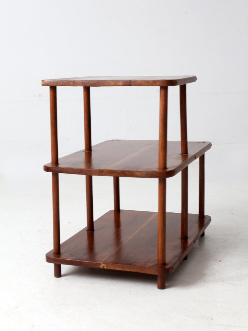 mid-century tiered end table