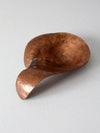 vintage abstract copper bowl