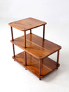 mid-century tiered end table