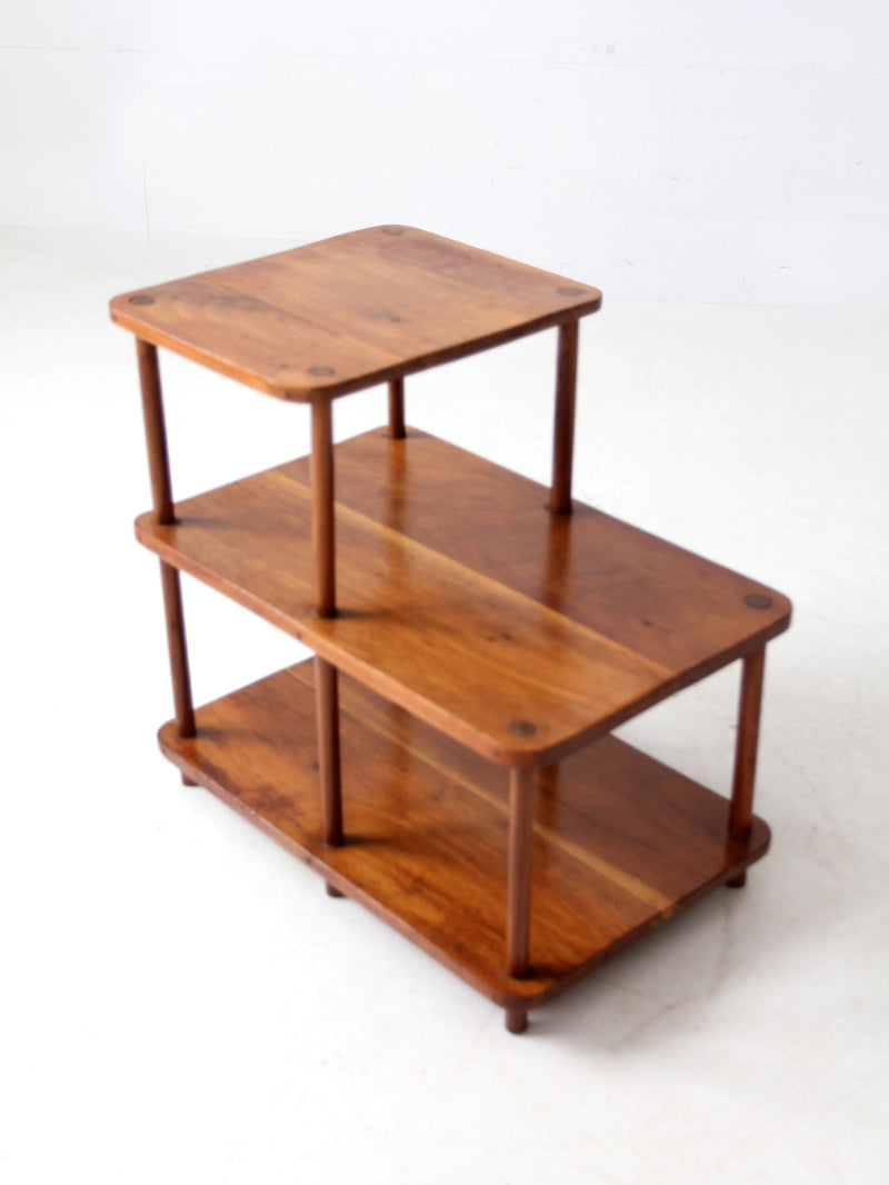mid-century tiered end table