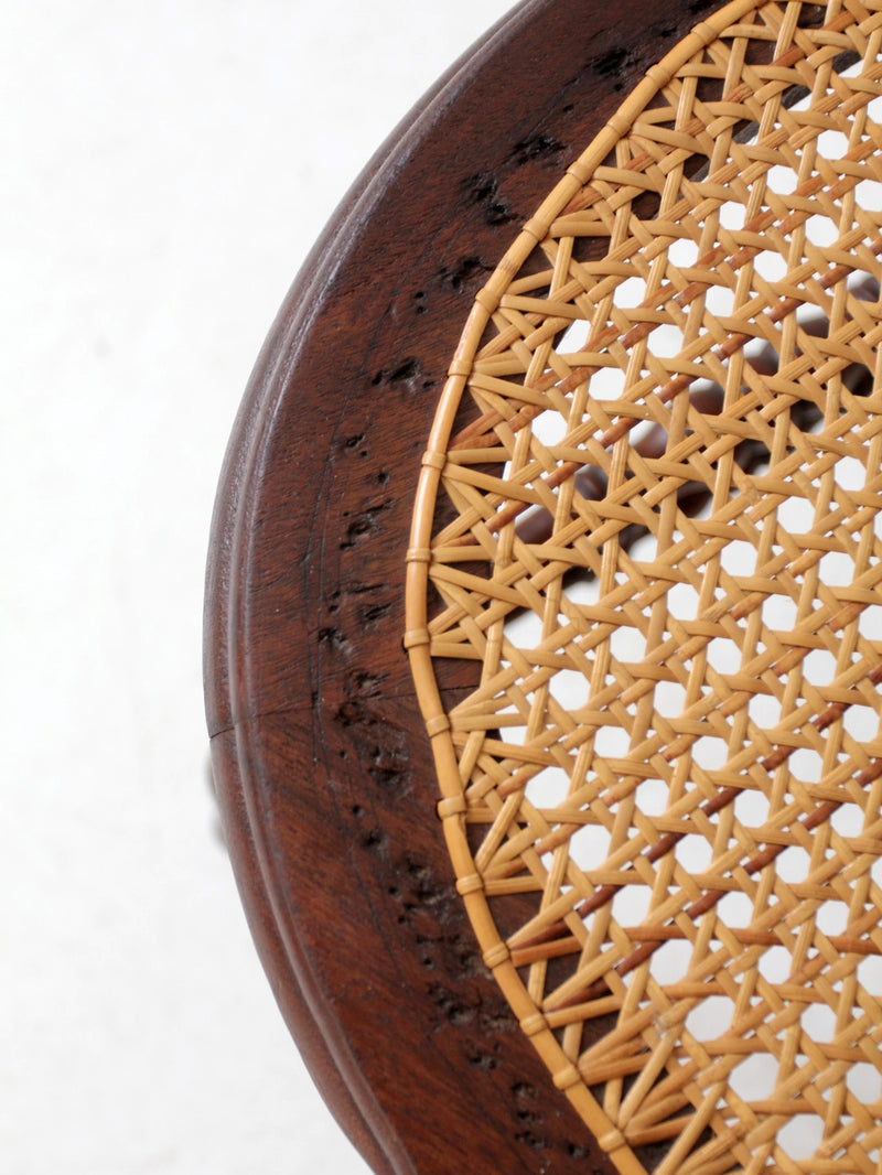 antique Victorian Eastlake chair with cane seat