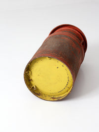 vintage red farmhouse milk can