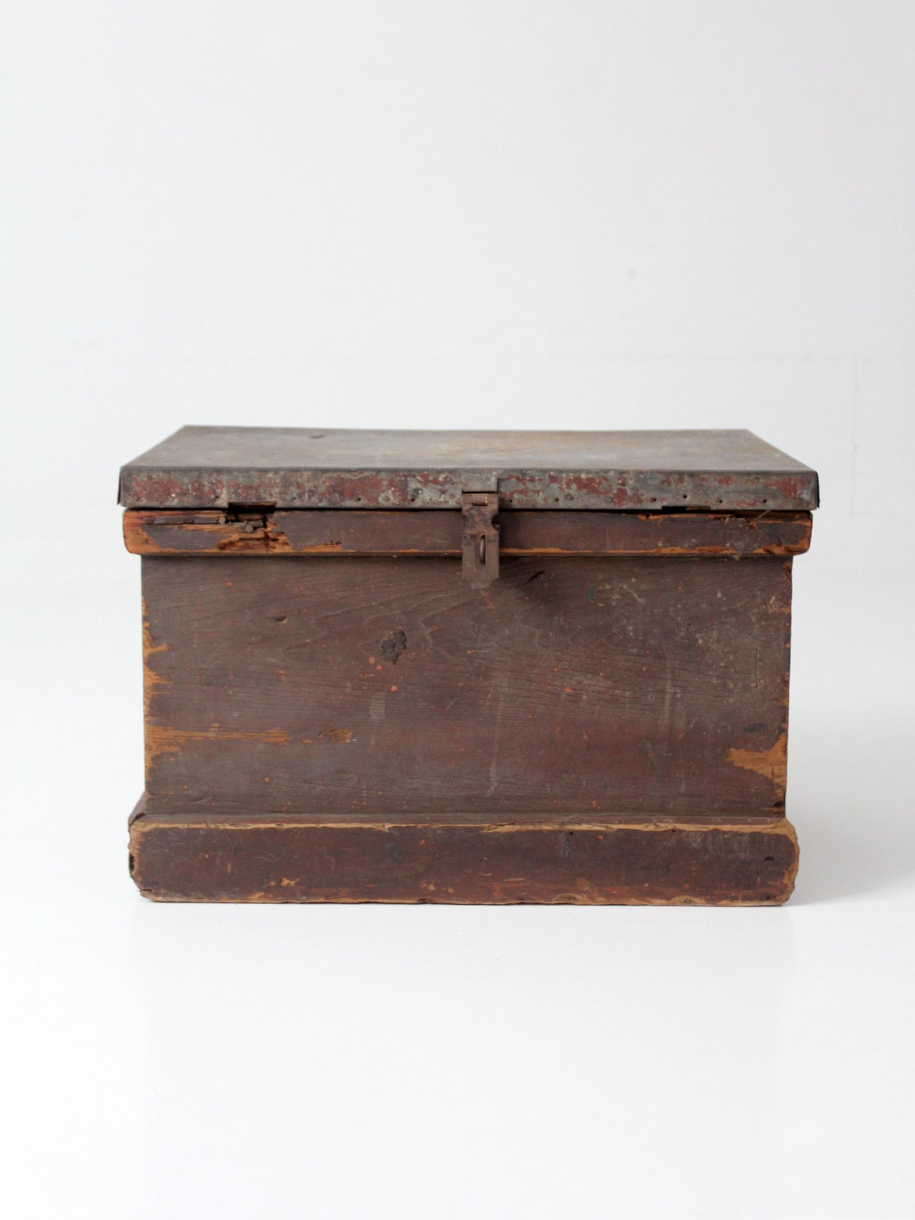antique railroad conductor's box with original railway paperwork