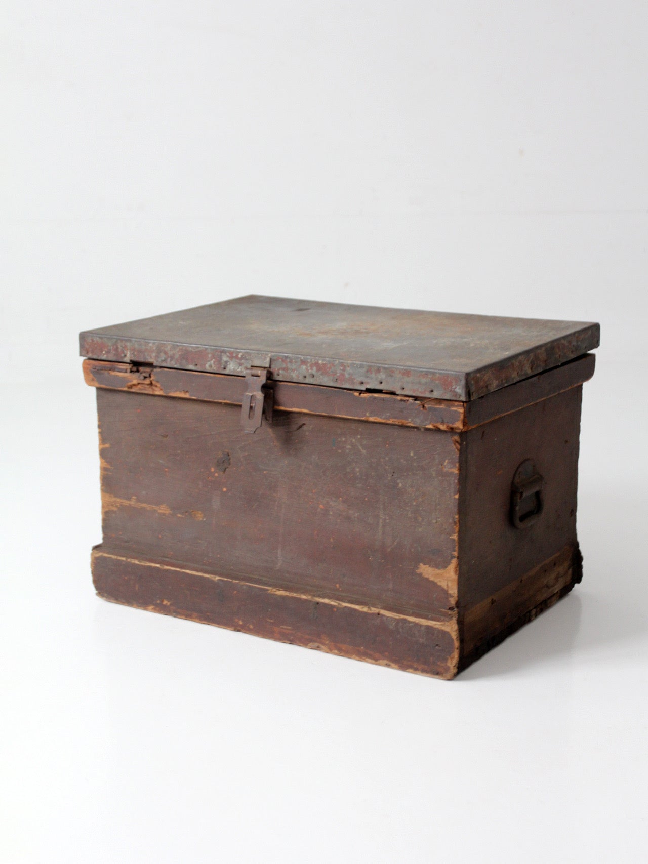 antique railroad conductor's box with original railway paperwork
