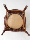 antique Victorian Eastlake chair with cane seat