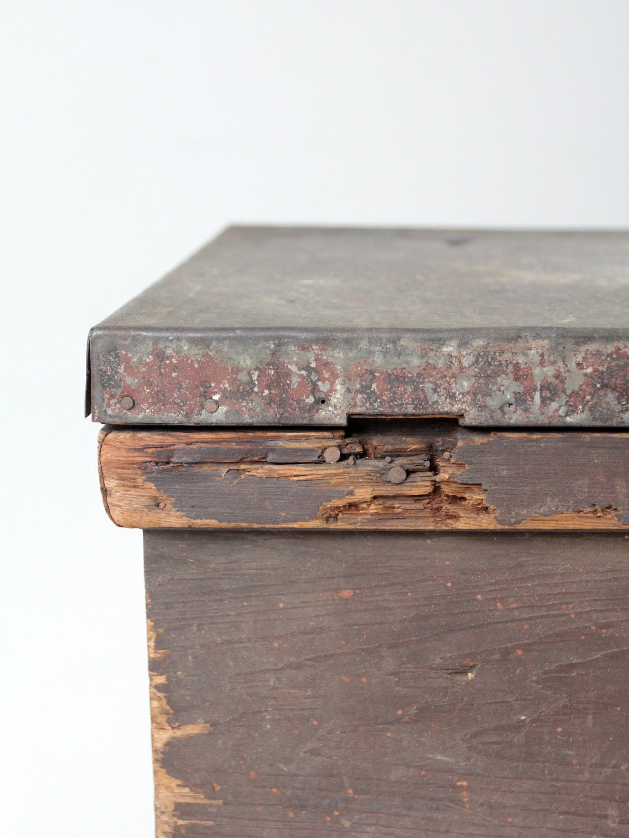 antique railroad conductor's box with original railway paperwork