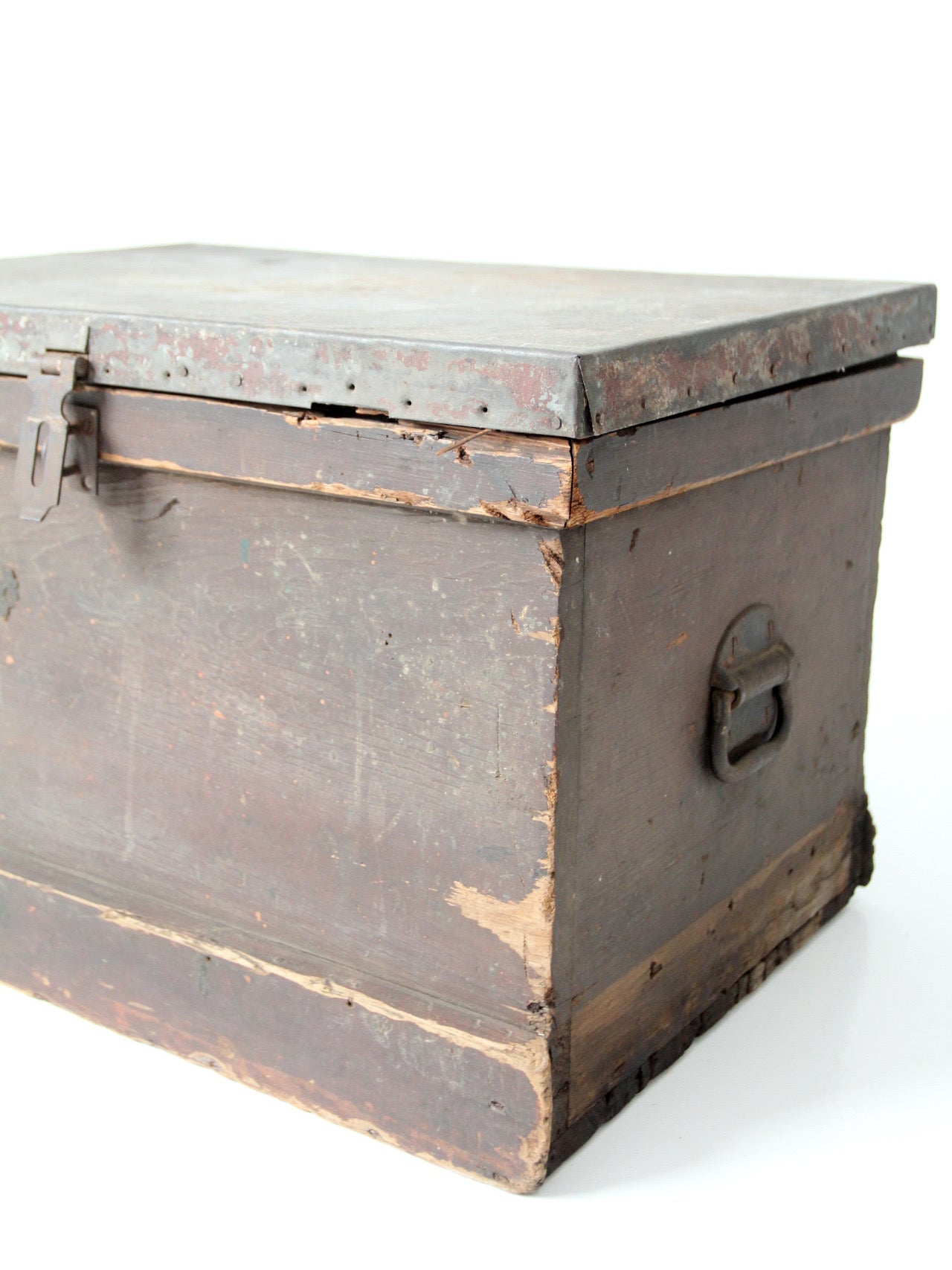 antique railroad conductor's box with original railway paperwork