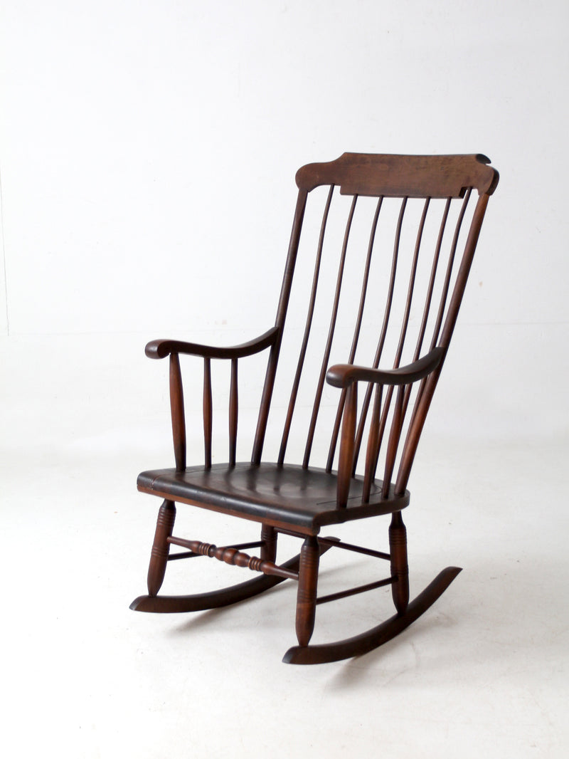 antique American Windsor rocking chair