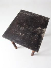 antique primitive end table with drawer