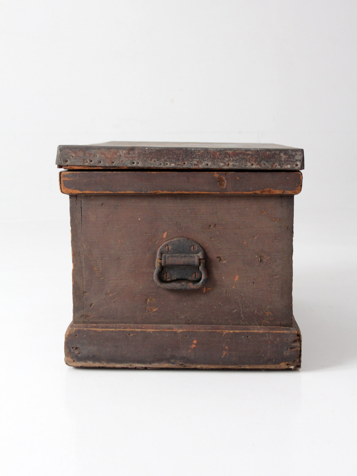 antique railroad conductor's box with original railway paperwork